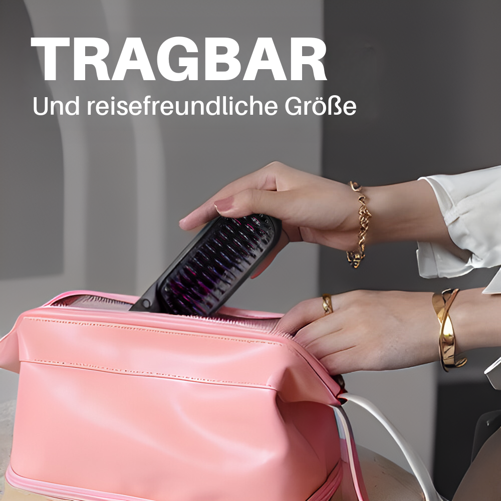 Eloura Tragbare Bürste – Glätten, Locken, Trocknen